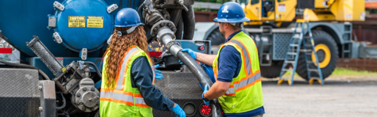 MEG employee at site clean-up